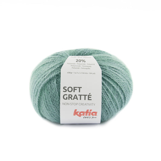 Soft gratté 84 azul verdoso .